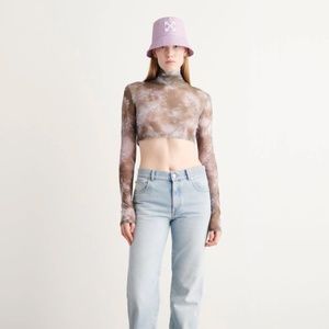 Off-White Tie Dye Crop Shirt